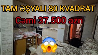 😱 CƏMİ 37.500 AZN❗️TAM ƏŞYALI 70 KVADRAT 3 OTAQ EV❗️                              #mulkevalqısatqısı