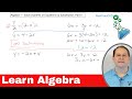 Learn Algebra - Solve Systems Of Equations By Substitution