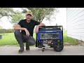 westinghouse 9500w peak generator running in and floating neutral conversion