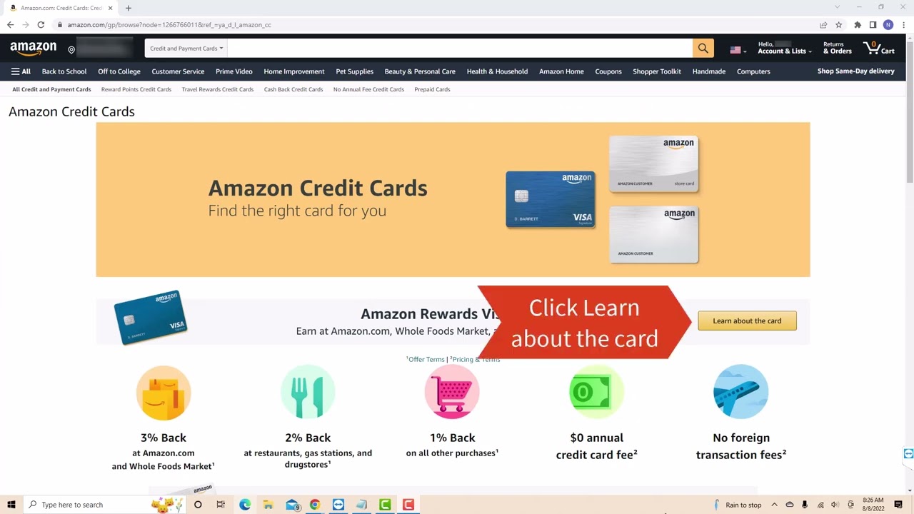 How To Apply For Amazon Rewards Visa Card - YouTube