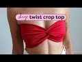 DIY Twist Crop Top Tutorial 🌹 FREE Sewing Pattern!