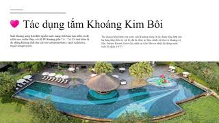 Tác dụng tắm Khoáng Kim Bôi