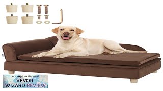 VEVOR Pet Sofa Dog Couch for Large-Sized Dogs and Cats Soft Velvety Review