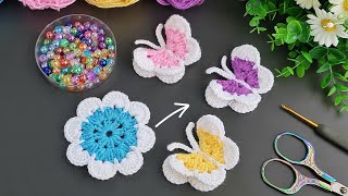 VERY NICE IDEA !🥰Make MONEY with This SUPER EASY Crochet Mini Butterfly Keychain! 🥰 Sell and gift.