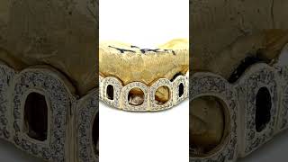 Gold diamond open face grillz in seattle. Seattle Gold Grills