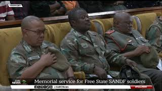 SANDF Repatriations | Three fallen Free State SANDF members' lives celebrated