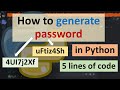 How to generate password in Python