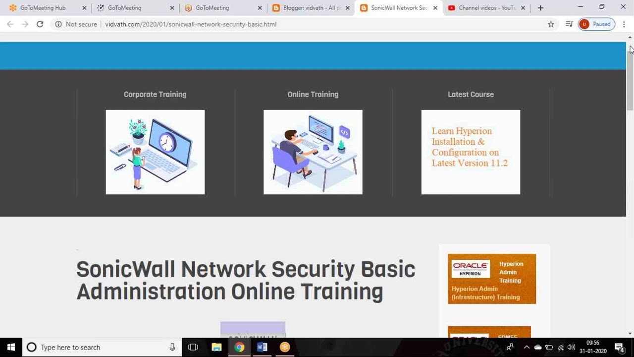 SonicWall Network Security Basic Administration Online Training - YouTube