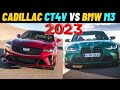 Let's Compare better sports sedan 2023 Cadillac CT4V vs 2023 BMW M3 Competition