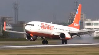 2023年3月28日_松山空港_Jejuair_HL8332_B737_Landing