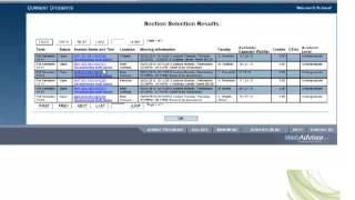 Step-by-step tutorial for registering using WebAdvisor