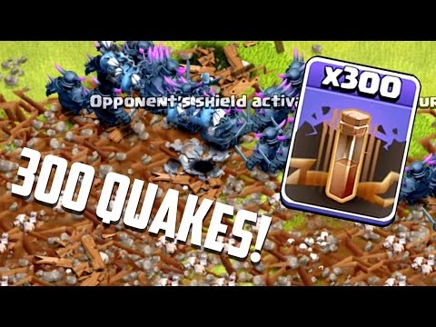 Clash of Clans - 300 EARTHQUAKE SPELLS! RIP Walls Clash of Clans - 300 EARTHQUAKE SPELLS! RIP Walls