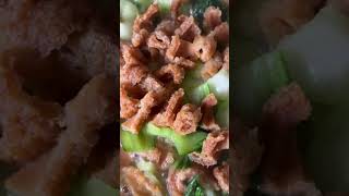 မုန့်ညှင်း ဝက်​ခေါက်​ကြော် - Fried Mustard with Pork Rinds #madewithloveandcare #cooking