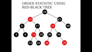 Order Statistic using Red-Black Tree (C++ implementation)