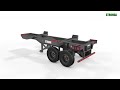 Stronga PortLoada Skeleton Trailer - ISO Port & Rail Applications