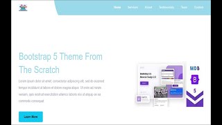 html template design using Bootstrap 5