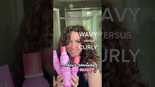 Wavy versus curly hair routines with cake beauty!!