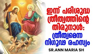 Sr Ann Maria | ത്രിത്വമെന്ന നിഗൂഢ രഹസ്യം വെളിപ്പെടുത്തുന്നു | ഇന്ന് പരിശുദ്ധ ത്രിത്വ തിരുന്നാൾ