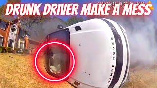 DRUNK DRIVER MAKE A MESS  --- Bad drivers & Driving fails -learn how to drive #1