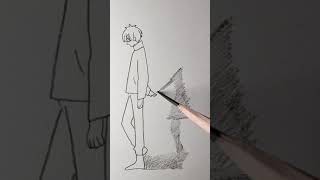 零基础简易铅笔画--沉思的男孩Boy and Shadow-Pencil Drawing for Beginners-Satisfying Art Therapy