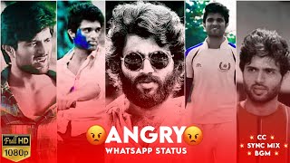 😡Angry Whatsapp Status😡 | Vijay Deverakonda | Arjun Reddy | Dear Comrade | Arjun Reddy Bgm | Angry |