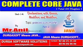 Core Java Declarations with Access Modifiers and Modifiers protected access modifier Part - 2
