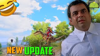 DINOSUAR 😂NEW  UPDATE PUBG MOBILE FUNNY COMMENTARY GAMEPLAY JEVEL #jevel #funny #newupdate