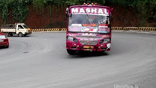 Kerala Private Buses Mass Driving in Thamarassery Churam Ghats Mashal and Koyissery