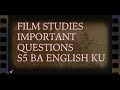 film studies englishliterature baenglishnotes keralauniversity 5semester