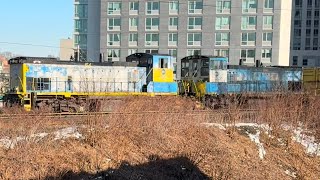 LIRR: Welded Rail Train heading towards Long Island City \u0026 returning eastbound towards Jamaica