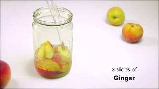 How To Make Peach Ginger Infused Water