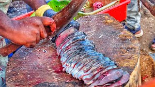 சீலா வஞ்சிர மீனை அழகா வெட்டுவது பார் முட்டான் மீன் Seela Wanjira fish beautiful cut bar mutton fish