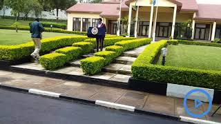 State House spokesperson Kanze Dena briefing the media