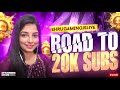 BGMI LIVE | ROAD TO 20K | Live w SHRU GAMING #facecam #girlgamer #pubgmobile #bgmilive