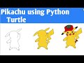 Pikachu Drawing using Python Turtle
