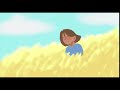 wind, ambiance of a corn field on a hill