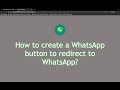 How to create whatsApp button redirect to whatsApp?