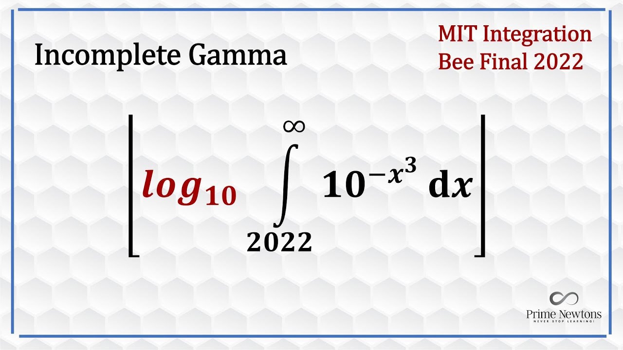 I Solved This Using Upper Incomplete Gamma Youtube