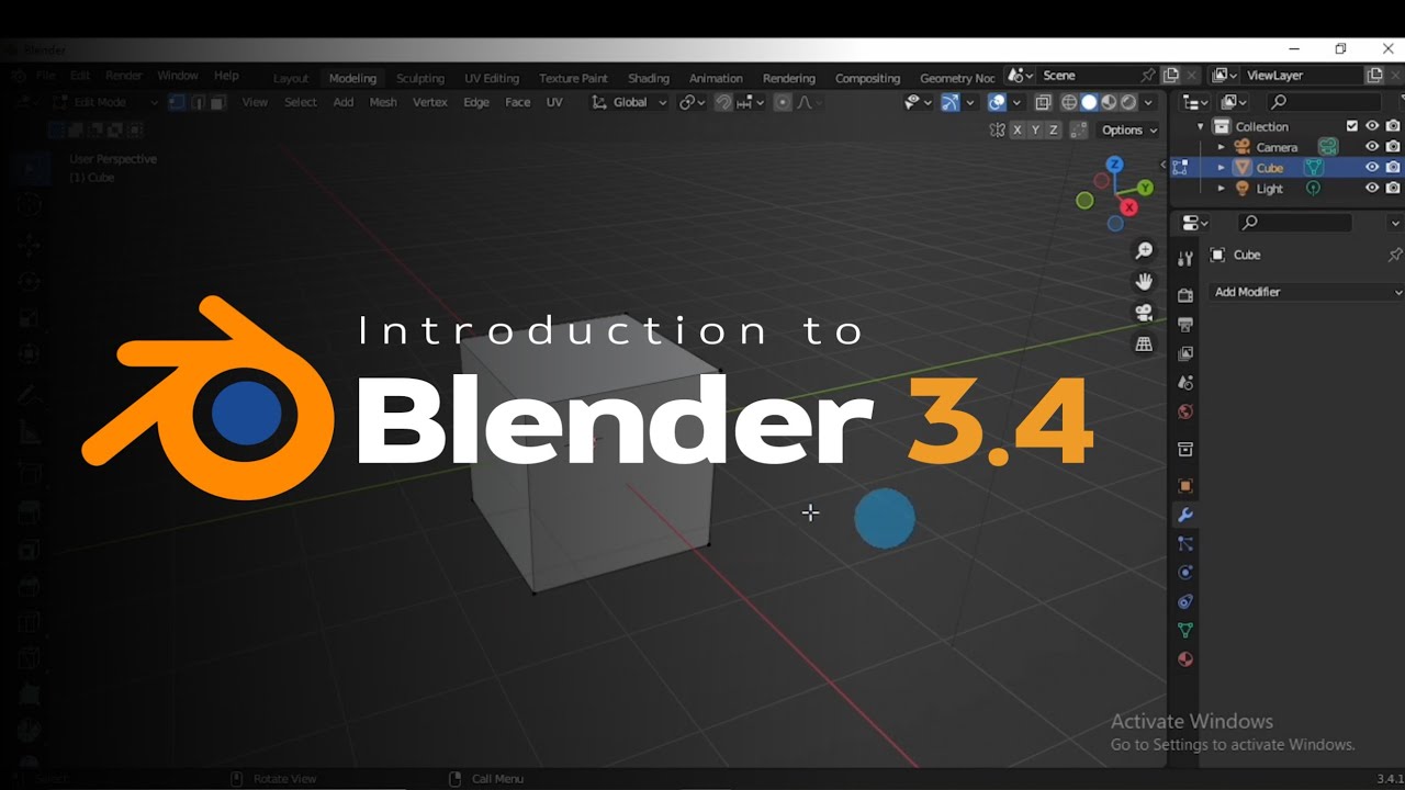 Blender 3.4 Introduction | Blender Complete Guide Part 1 - YouTube