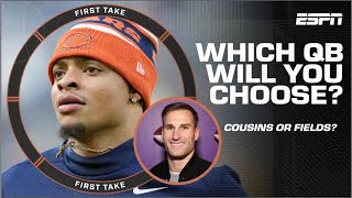 Kirk Cousins or Justin Fields? Stephen A. WEIGHS in 🔥 | First Take