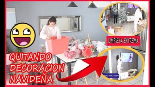 🔴🙉QUITANDO DECORACION NAVIDEÑA+👌LIMPIEZA DESPUES DE NAVIDAD