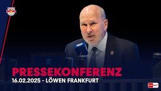 Pressekonferenz: EHC Red Bull München vs. Löwen Frankfurt (16.02.2025)