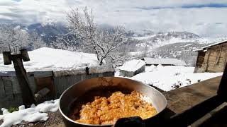 nature of Iran ، Gilan اولین برف 1400 اولسبلنگاه ماسال گیلان