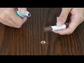 How to use DEWEL wood furniture touch up markers and wood filler sticks