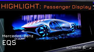 Mercedes-Benz EQS 450+ | Passenger Display