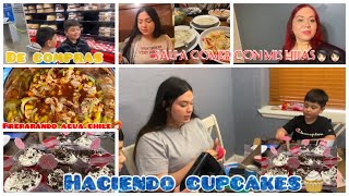 Naydelin y los 👦🏻👦🏻haciendo hotcakes🧁￼👩‍🍳+ de compras🛍️ haciendo agua chile￼ de 🦐🥭