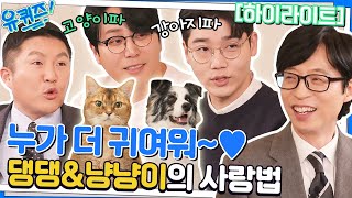 강아지🐶 VS 고양이🐱 내 반려동물의 매력 뽀인트는?  #highlight#유퀴즈온더블럭 | YOU QUIZ ON THE BLOCK EP.178