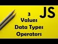 Javascript - Value, Data Types, Operators
