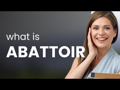 What does abattoir mean in English?