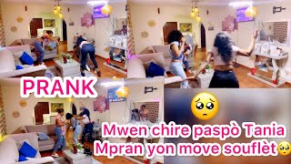 PRANK/Mamina chire paspò Tania,li pran yon kalòt🥺🥺🥺